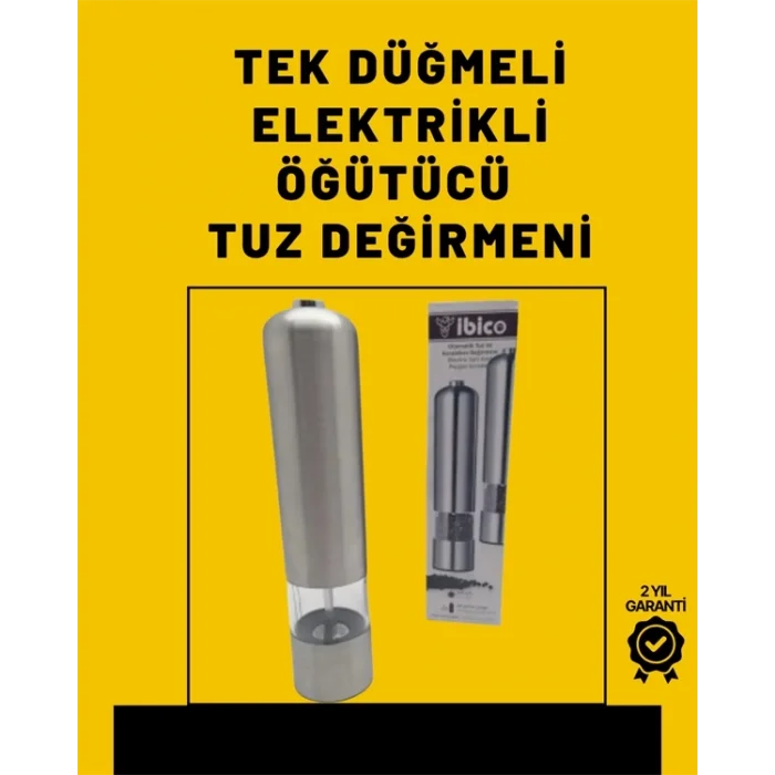  Pil İle Çalışan Elektrikli Baharat Öğütme Cihazı Ergonomik Şeffaf Gövde
