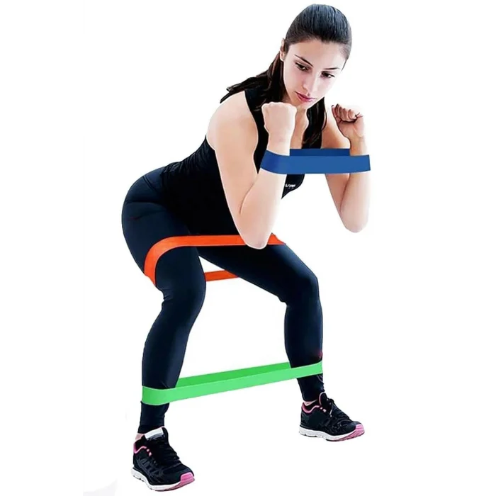 BUĞZ Pilates Squat Aerobik Direnç Lastiği 5 Li Paket