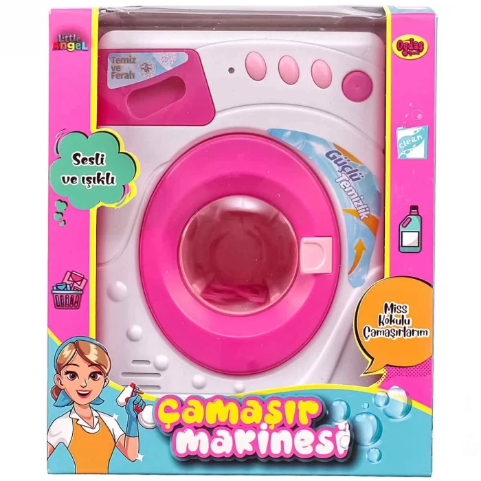  Pilli Işıklı ve Sesli Çamaşır Makinesi 02604