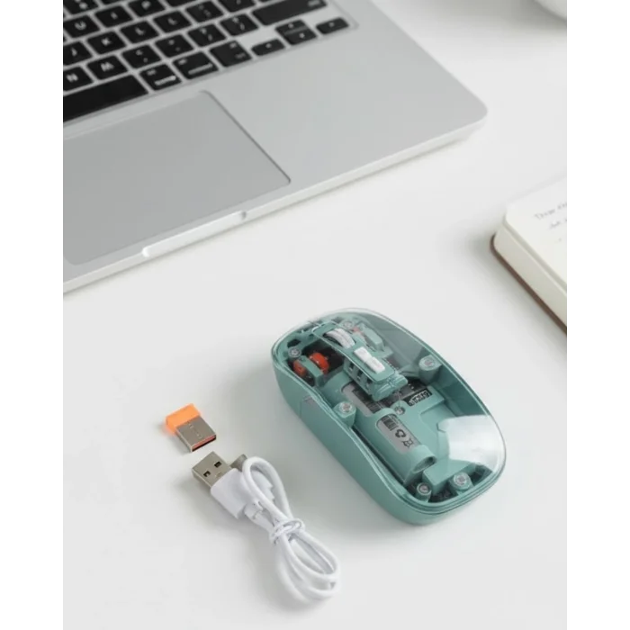 BUĞZ Pilli Kablosuz Mouse Bluetooth ve USB Uyumlu Sessiz Tıklama