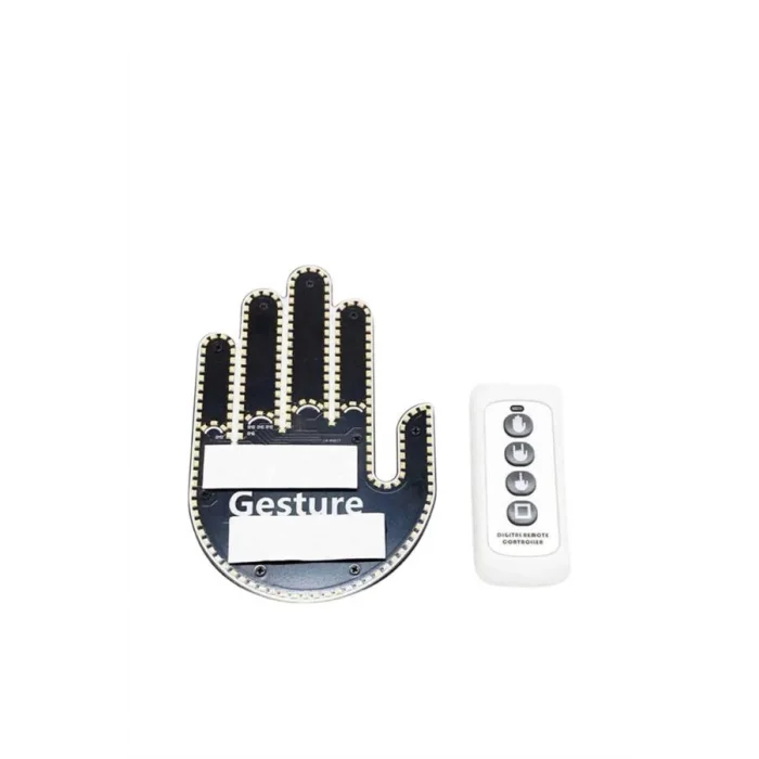  Pilli Led Işık Araç Camı İçin Uzaktan Kumandalı El Simgesi