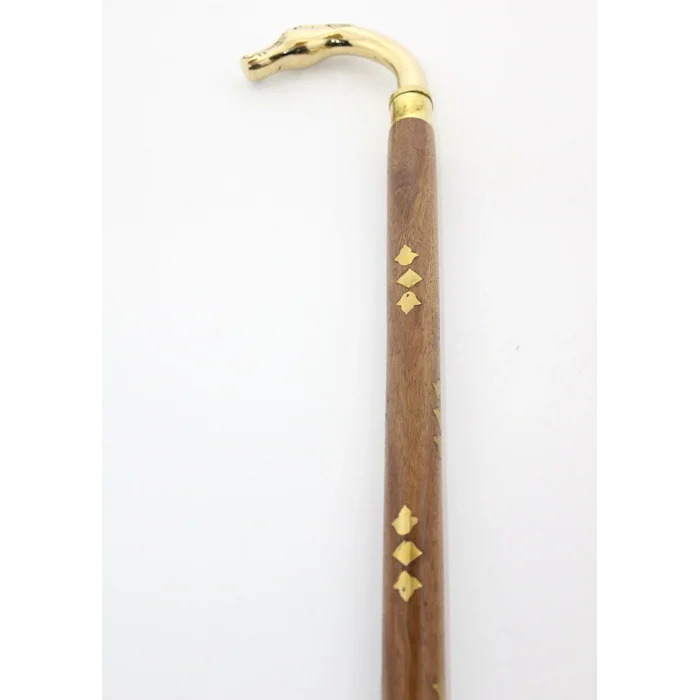 BUĞZ Pirinç At Büstü Baston Model 2