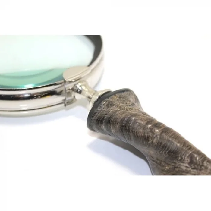  Pirinç Boynuz Saplı Büyüteç Model 2