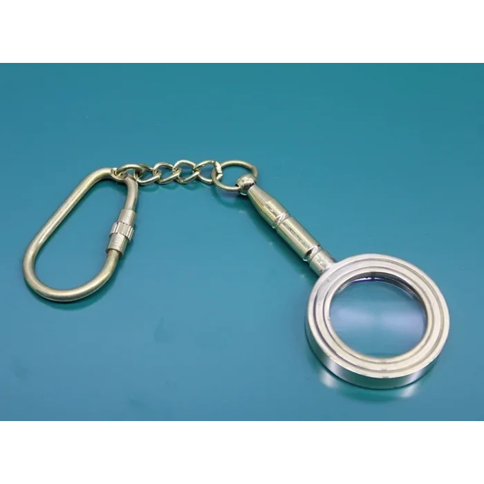 BUĞZ Pirinç Büyüteç Anahtarlık