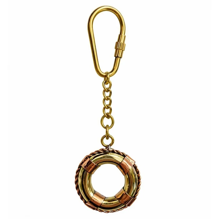 BUĞZ Pirinç Deniz Simidi Anahtarlık