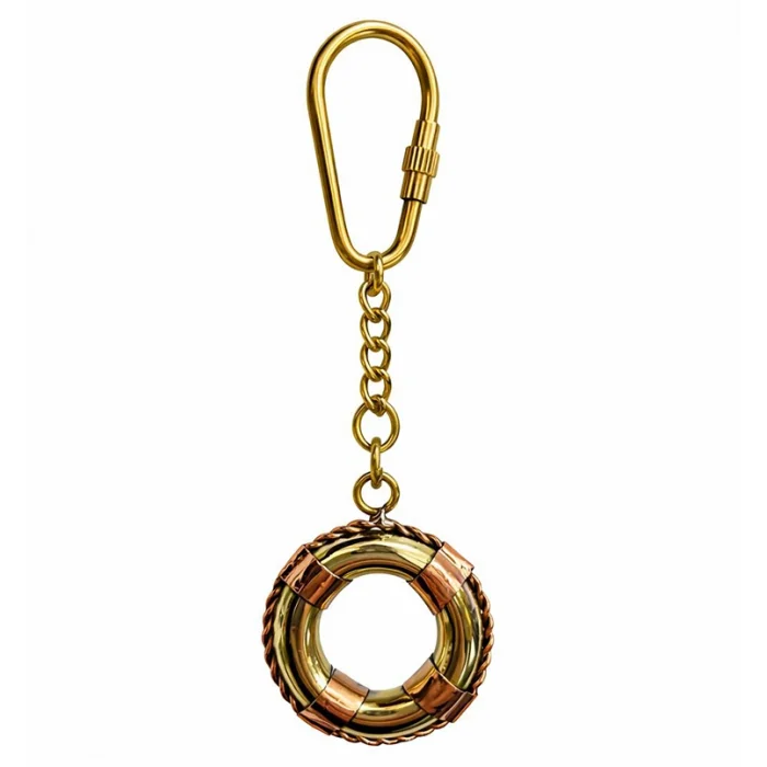 BUĞZ Pirinç Deniz Simidi Anahtarlık