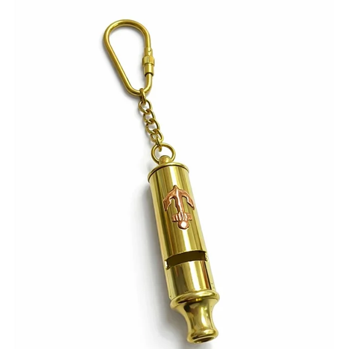 BUĞZ Pirinç Düdük Anahtarlık