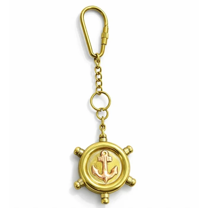 BUĞZ Pirinç Dümen Anahtarlık - Model 1