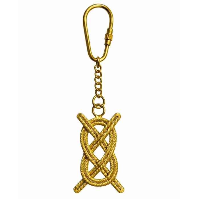 BUĞZ Pirinç Gemi Düğümü Tasarımlı Anahtarlık