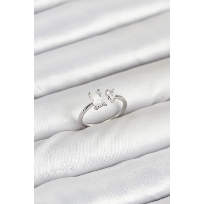 BUĞZ Pirinç Gold Renk Zirkon Taşlı Kadın Yüzük