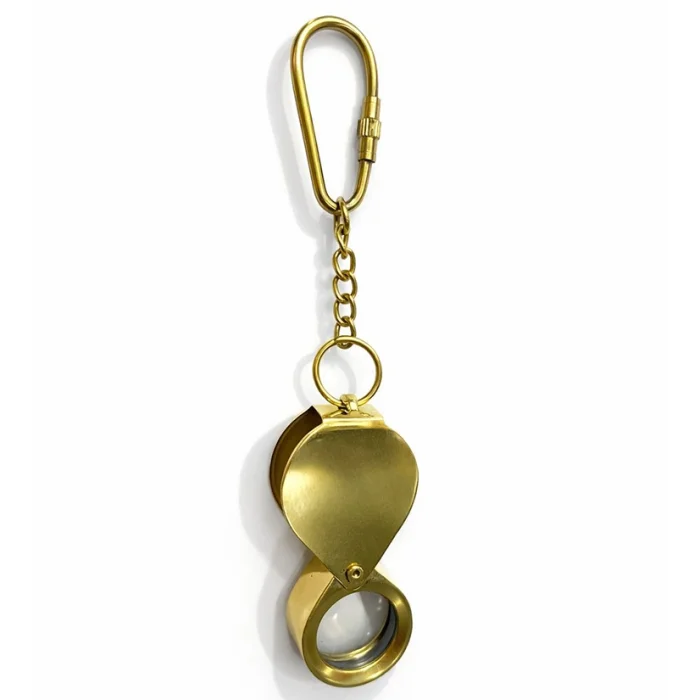 BUĞZ Pirinç Kapaklı Büyüteç Anahtarlık