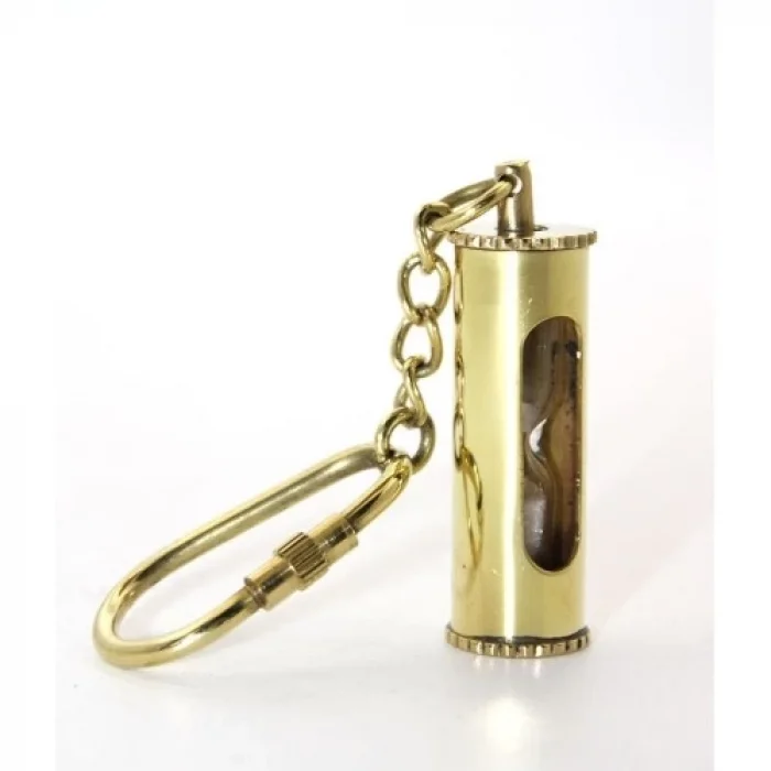  Pirinç Kum Saati Anahtarlık Model 3