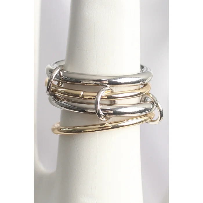 BUĞZ Pirinç Mix Renk 4Lü Model Kadın Yüzük - BUĞZ