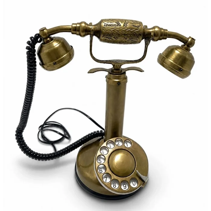 BUĞZ Pirinç Nostaljik Masa Telefonu 3210