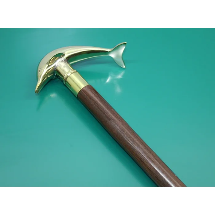 BUĞZ Pirinç Yunus Balıklı Baston