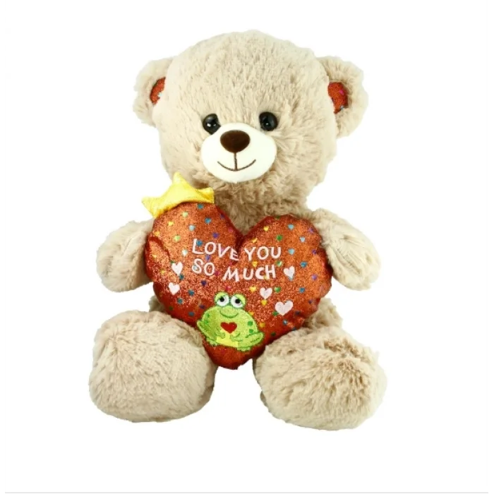 BUĞZ PJH2323 PELUŞ 30CM I LOVE YOU KALPLİ AYI -VRD