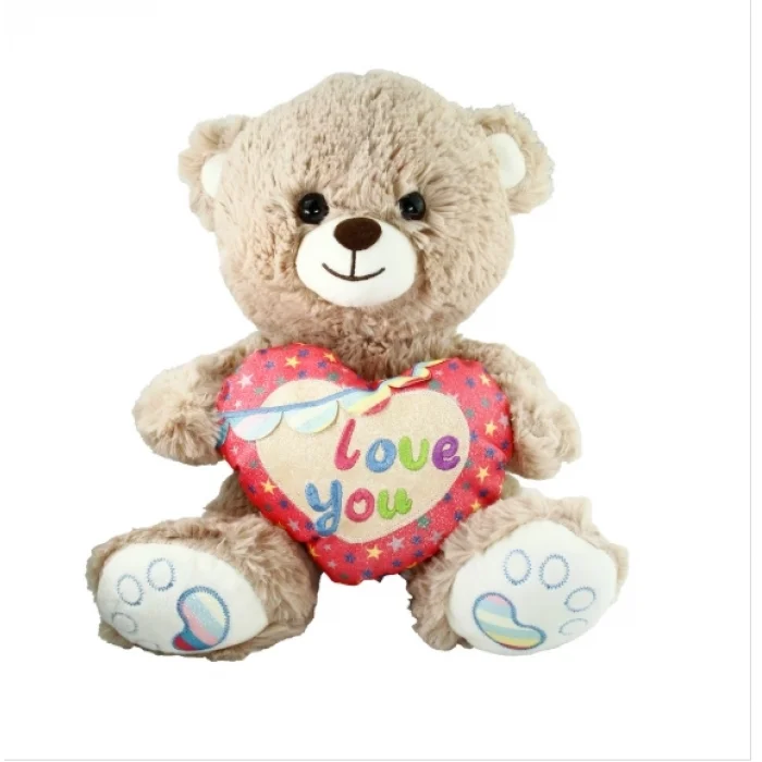 BUĞZ PJH2324 PELUŞ 30CM LOVE YOU KALPLİ AYI -VRD