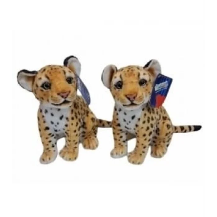 BUĞZ PL50134 25 CM OTURAN KÜÇÜK KAHVERENGİ LEOPAR-HLY