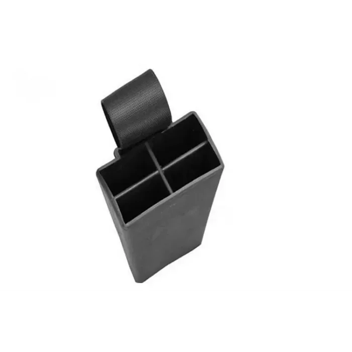 BUĞZ Plastik Bıçak Kütüklüğü 4 Lü - Kırmızı, Plastik, Kemerlikli Bıçak Çanta