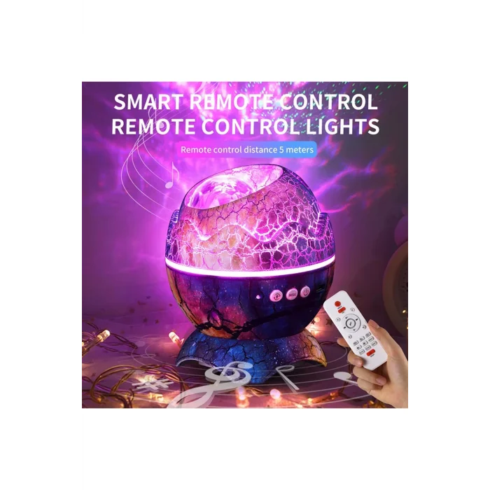 BUĞZ Plastik gövdeli mavi gece lambası, elektrikli, bluetooth hoparlörlü, 10 x 15 cm - 10 x 15 Boyut/Ebat
