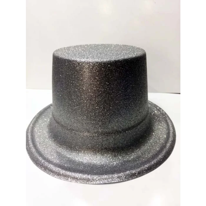 BUĞZ Plastik Parti Şapkası Gümüş Siml