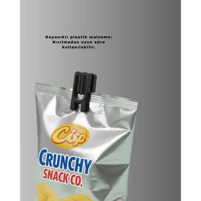 BUĞZ Plastik Poşet Kilidi Mutfak İçin Çok Amaçlı 10 Adet