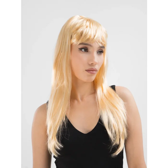  Platin Altın Dore Renk Uzun Düz Parti Peruğu