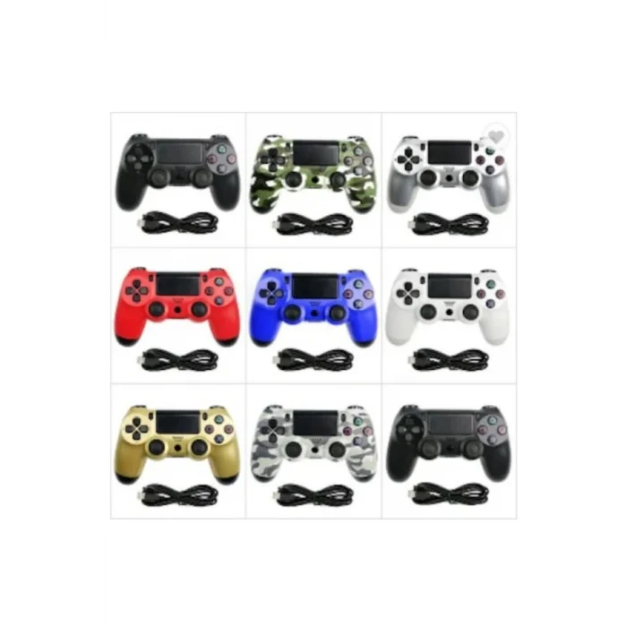 BUĞZ Playstation 4 uyumlu siyah bluetooth gamepad, kablosuz bağlantılı oyun kolu - Elektronik