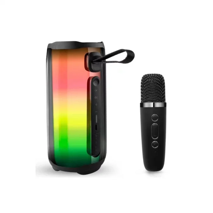 BUĞZ Pluse 5 Mikrofonlu Rgb Kablosuz Hoparlör - Siyah