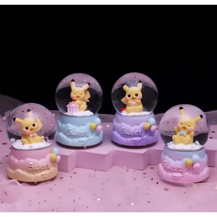  Pokemon Işıklı Kar Küresi 9 Cm