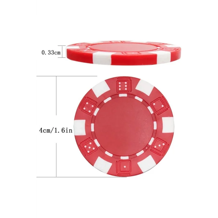 BUĞZ Poker çipi seti 100 adet oyun çipi Diğer Oyun Takımları için uygun - Hobi & Eğlence