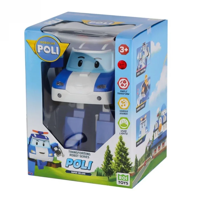 BUĞZ POLI MRT-685 Sesli ve Işıklı Robocar Poli Büyük Transforming Robot Poli