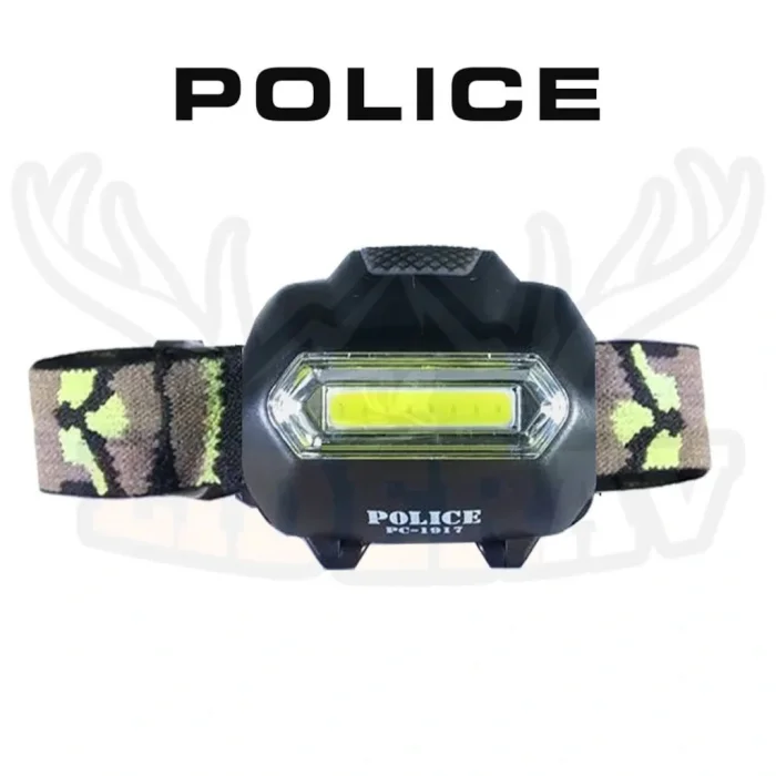 BUĞZ Police Pc-1917 Cob 3xaaa Pilli Led Kafa Feneri
