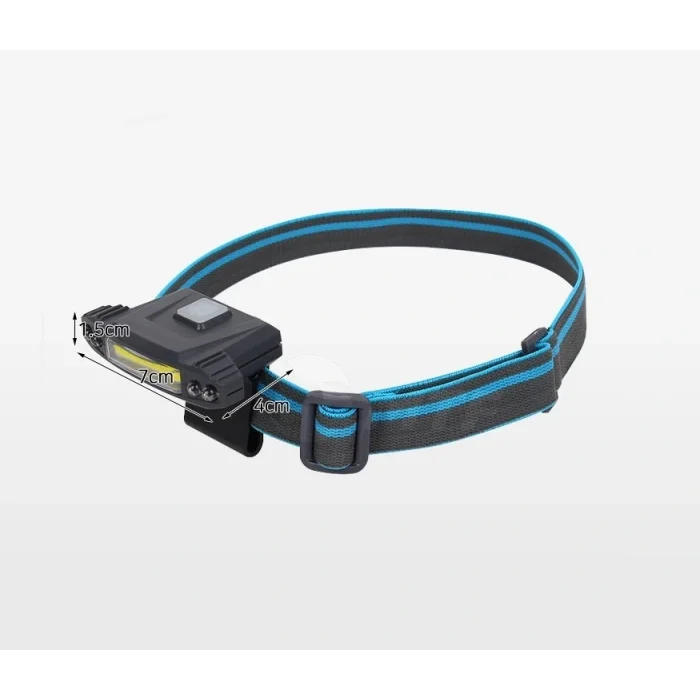 BUĞZ Police Ps-1930 Usb Şarjlı Cob Led Şapka Feneri