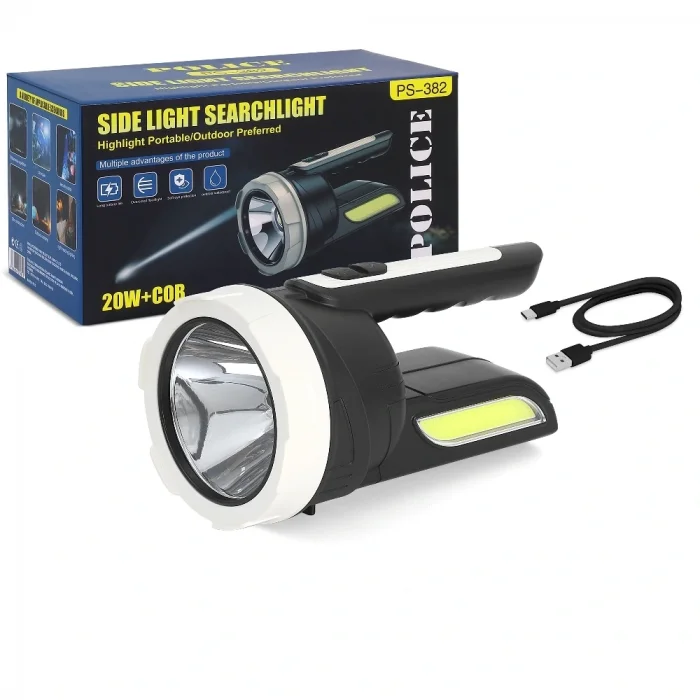 BUĞZ Police Ps-382 Şarjlı Spot Fener