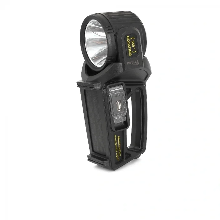 BUĞZ Police Ps-384 Şarjlı Güneş Enerjili Spot Fener