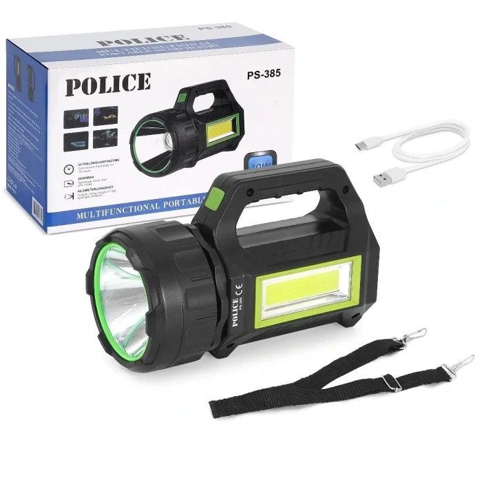 BUĞZ Police Ps-385 Şarji Spot Fener
