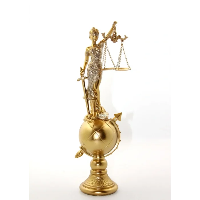 BUĞZ Polyester Dünya Küre Üzerinde Adalet Biblosu Model 2