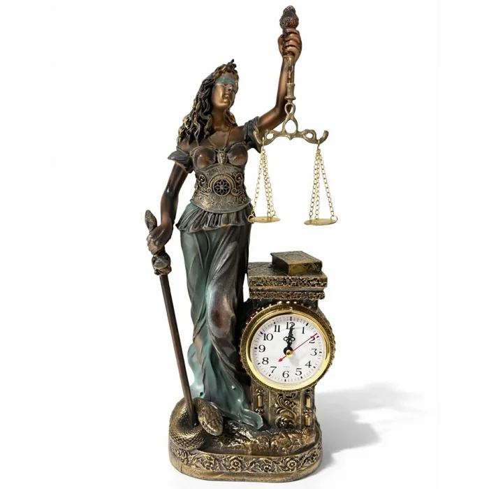 BUĞZ Polyester Saatli Adalet Figürü Alk4416