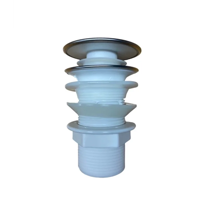  Pop Up Krom Kaplama Bas Aç Lavabo Sifonu Gideri Ekstra Contalı