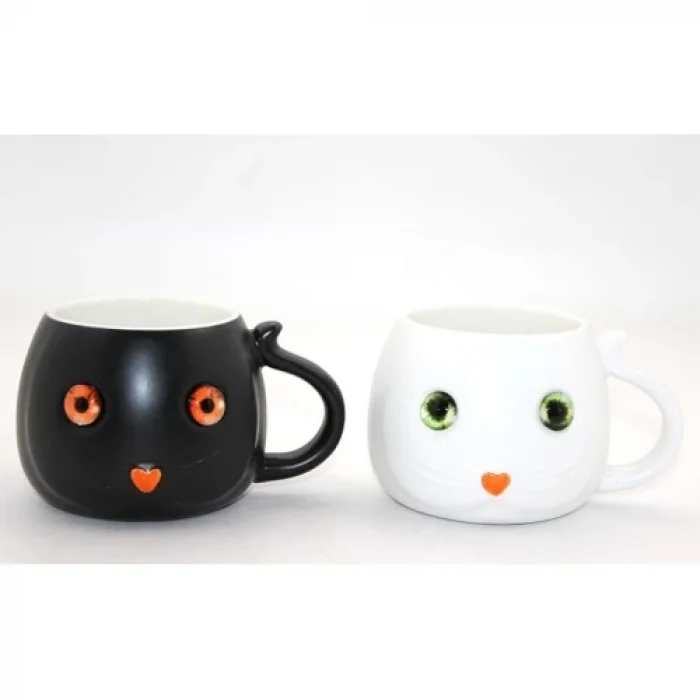  Porselen Kedili Kupa Bardak