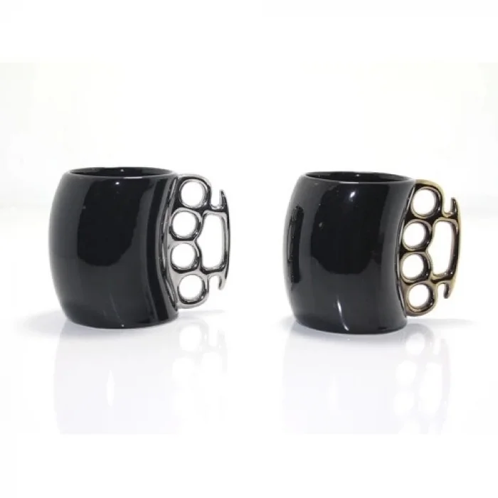  Porselen Muşta Tasarımlı Kupa Bardak