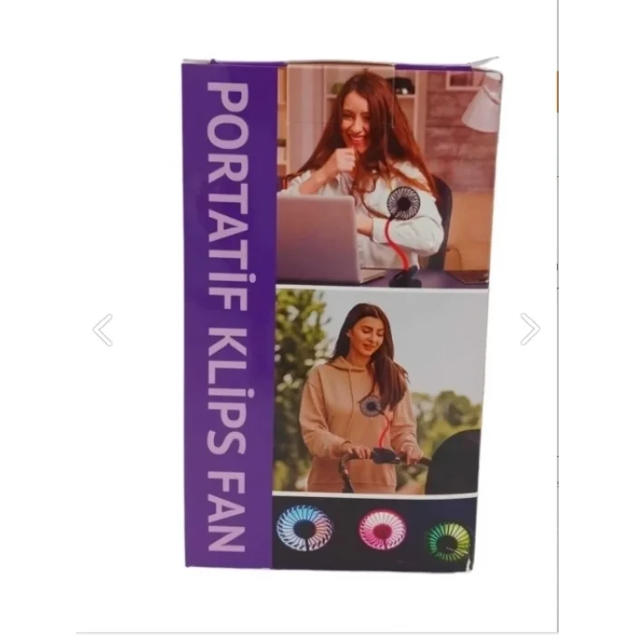 BUĞZ Portatif Işıklı Mini Klipsli Fan