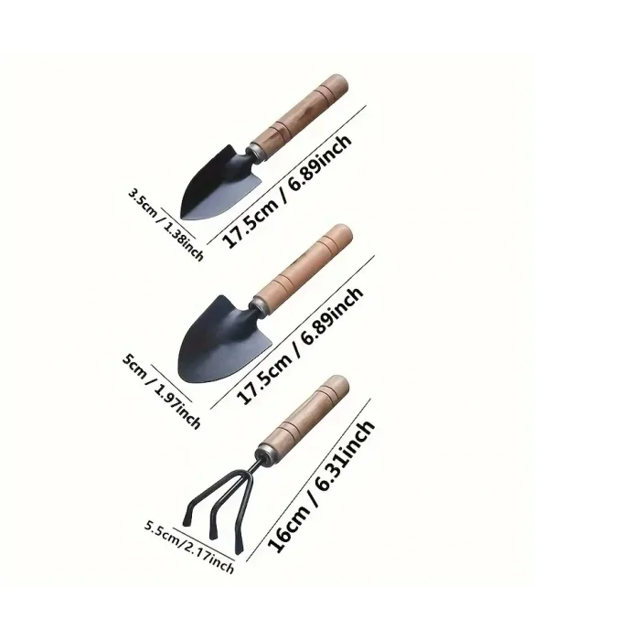 BUĞZ Portatif Kazma Kürek Tırmık Seti