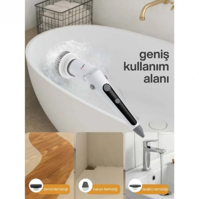 BUĞZ Portatif Şarjlı Temizleme Fırçası