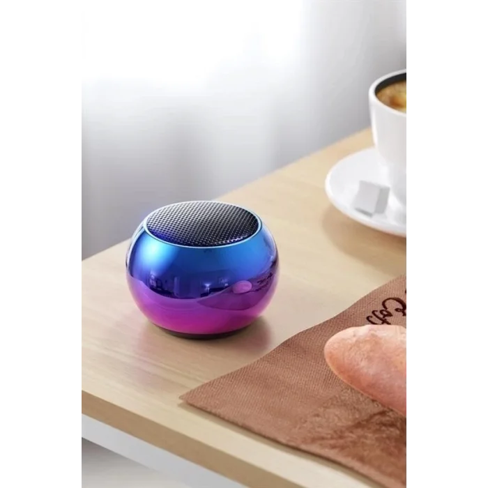  Portatif Taşınabilir Bass Ses Topu Bombası Mini Kablosuz Wireless Bluetooth Hoparlör Speaker