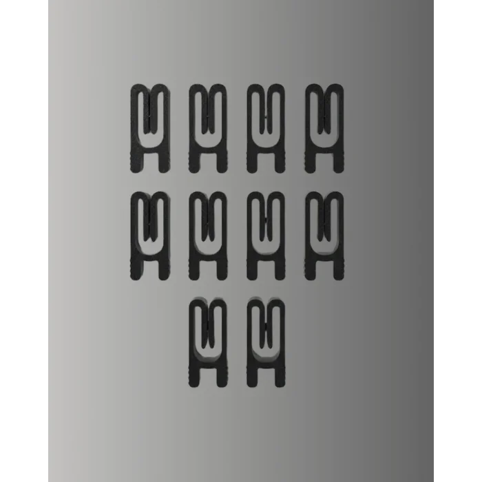 BUĞZ Poşet Kapatma Mandalı Hava Geçirmez Siyah 10 Adet Set