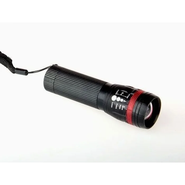 BUĞZ Power Ledli ve Zoomlu 2 Km Menzilli Alüminyum El Feneri