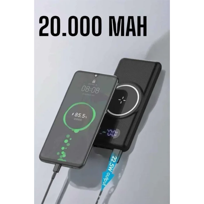 BUĞZ Powerbank Taşınabilir 10.000 Mah Hızlı Şarj Dijital Göstergeli