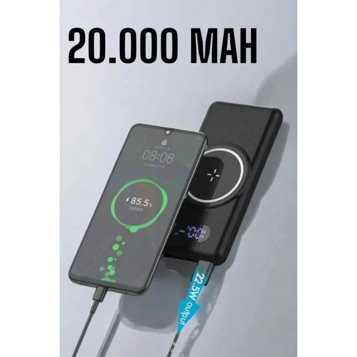 BUĞZ Powerbank Taşınabilir 10.000 Mah Hızlı Şarj Dijital Göstergeli - BUĞZ
